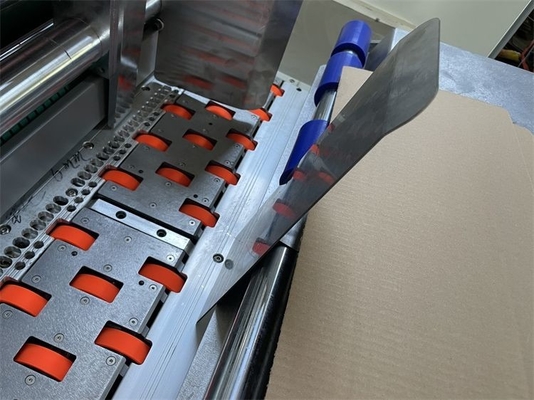 피자 박스 자동 플렉소 프린터 슬러터 다이 커터 중첩기 접착기 기계 고속